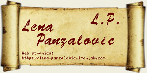 Lena Panzalović vizit kartica